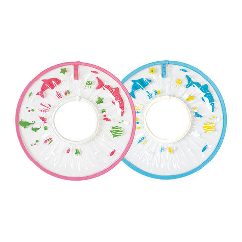 お顔がよく見えるシャンプーハット　BL　お湯やシャンプーが顔にかからない透明素材のシャンプーハット