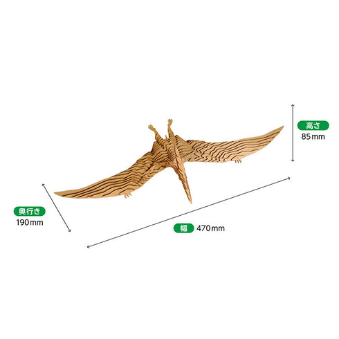 コンタモ プテラノドンＬ　パーツを重ね貼るだけの簡単なペーパークラフト