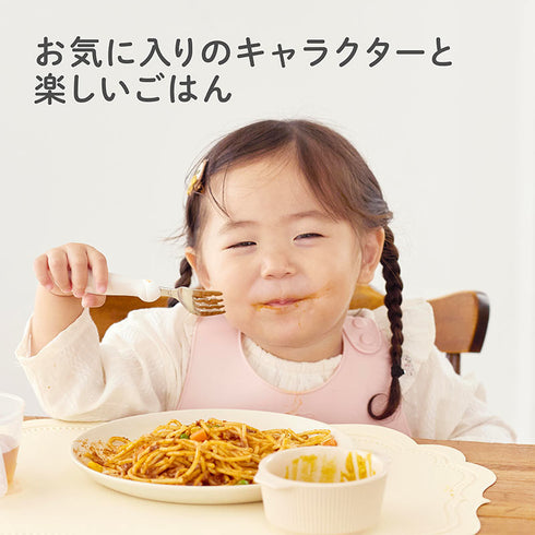 【1.5歳ごろ～】フォーク&スプーン print プー ディズニーキャラクター 取っ手柄違い