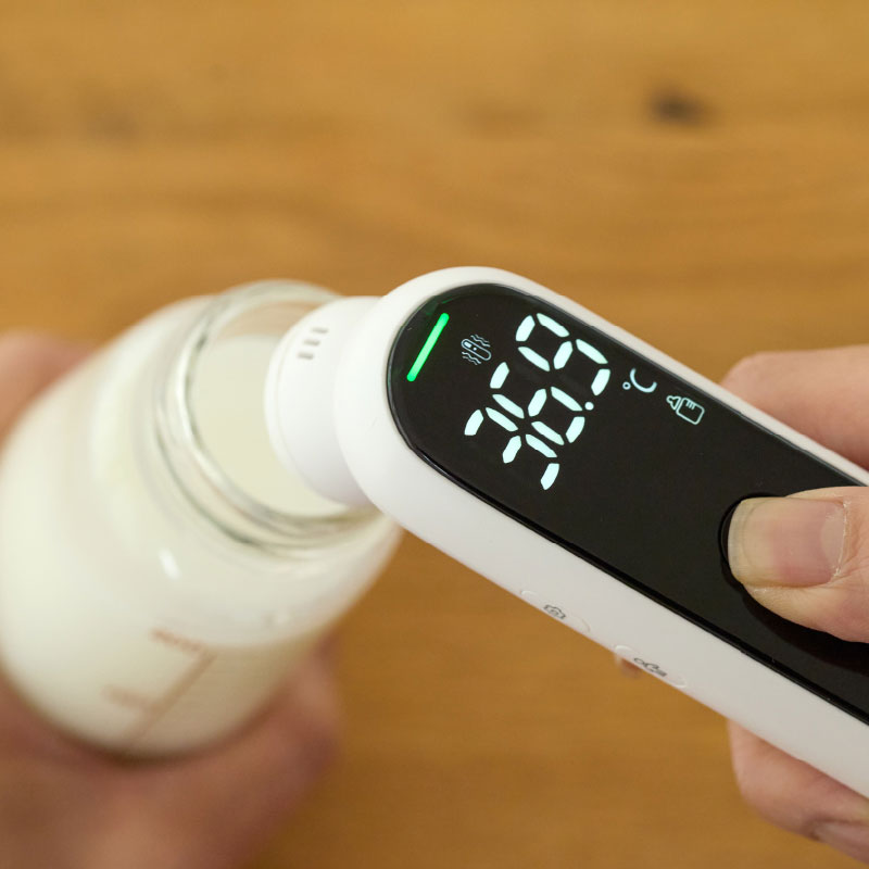 調乳にも便利な温度計モード