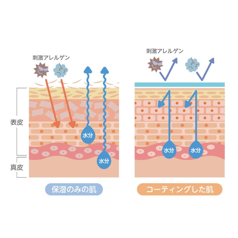 コーティングしてお肌を守る_刺激アレルゲンからコーティングで肌を守る